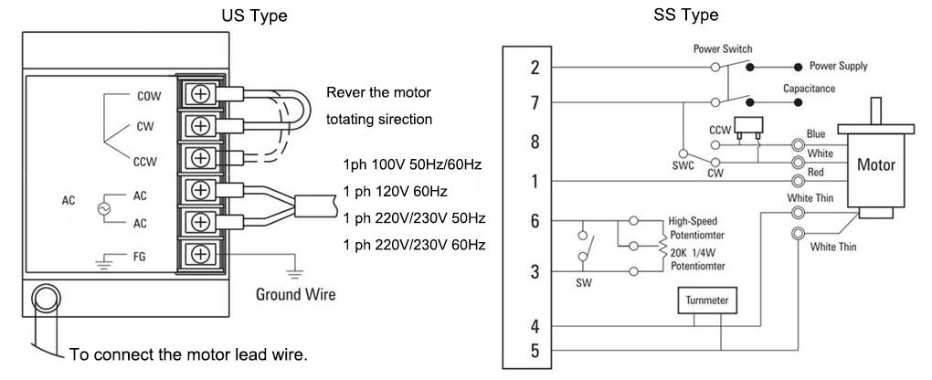 AC Gear Motor Wiring Diagram